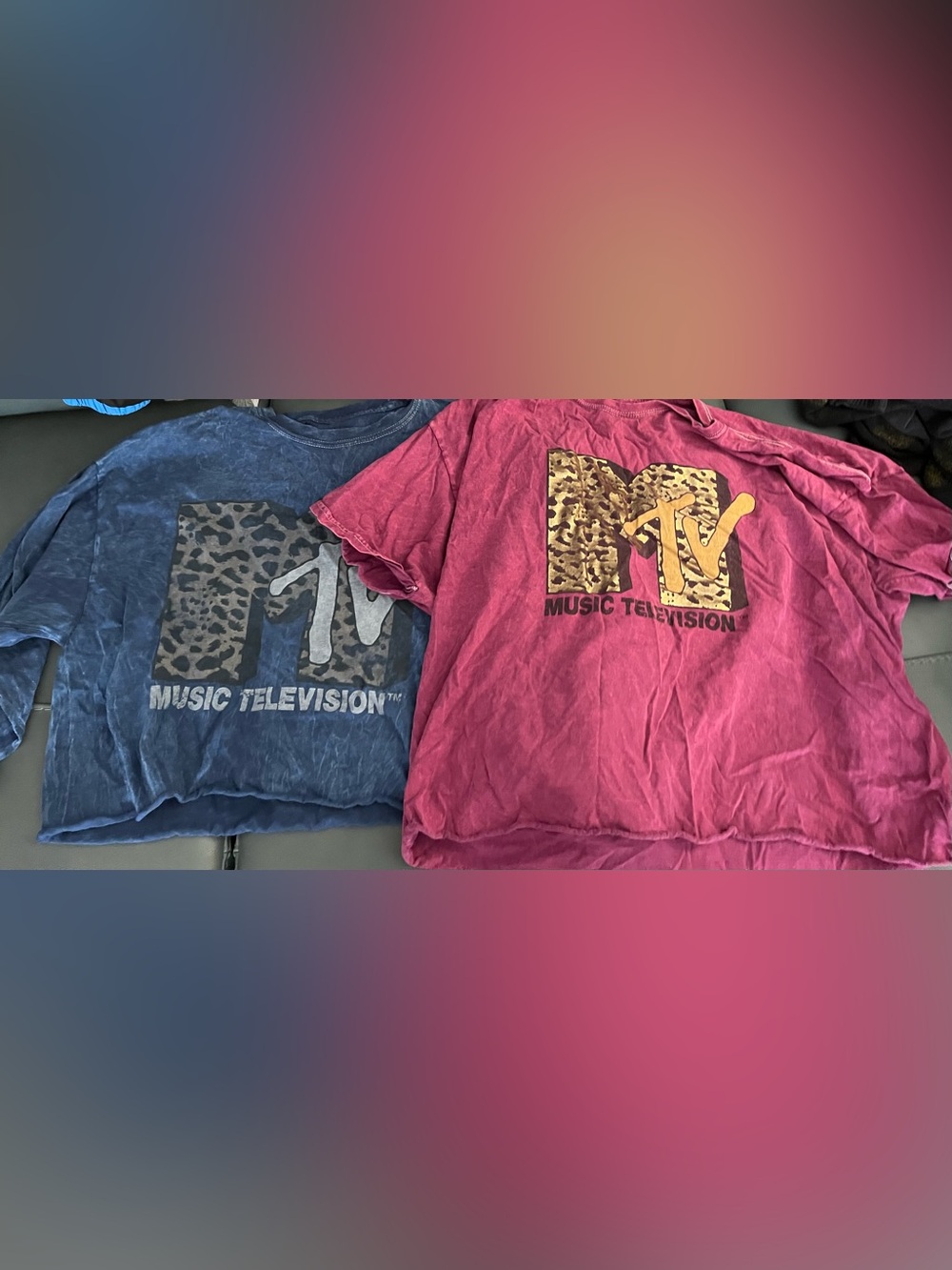 Preowned Cropped MTV shirts
Size large
Cotton
